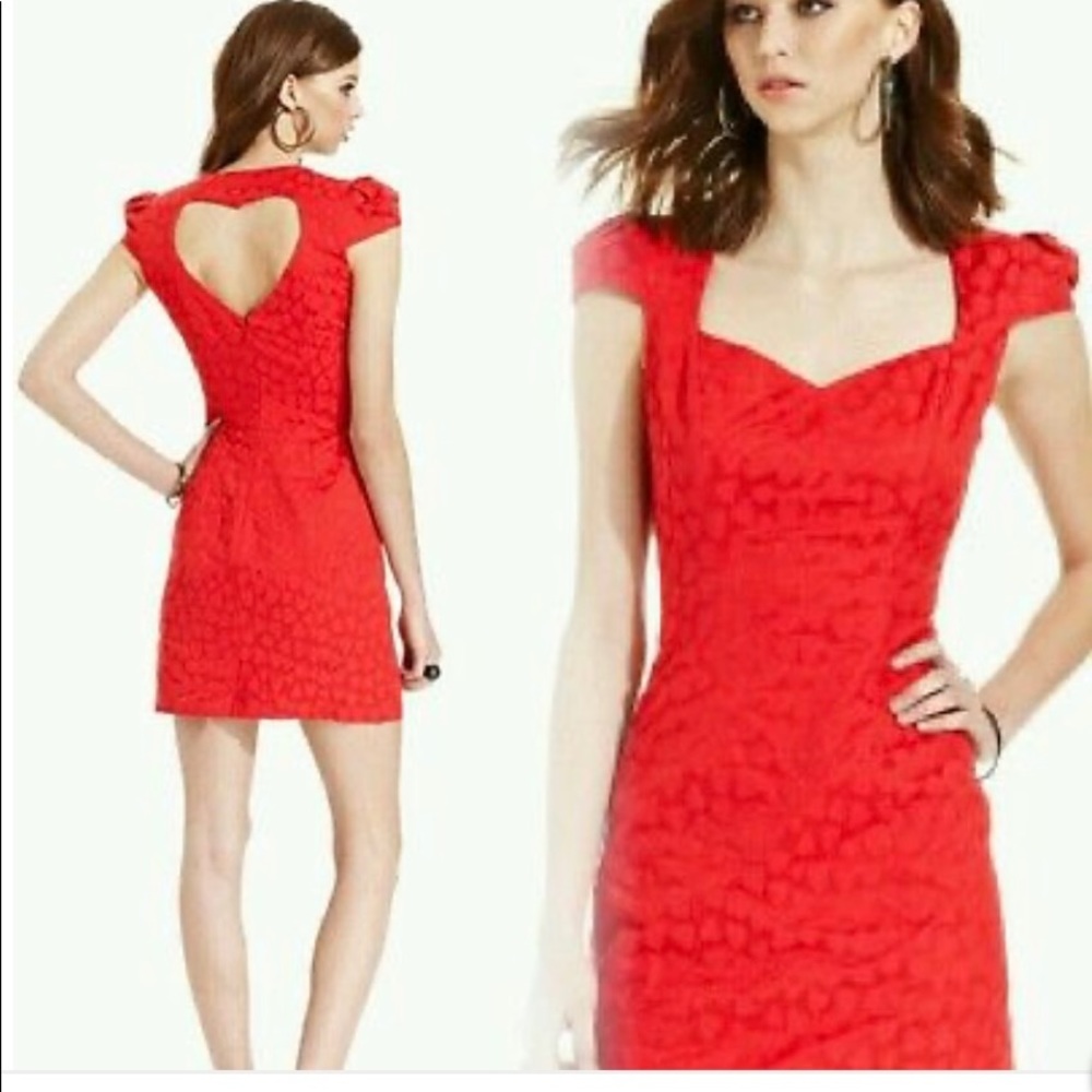 Elegant Red Backless Dress